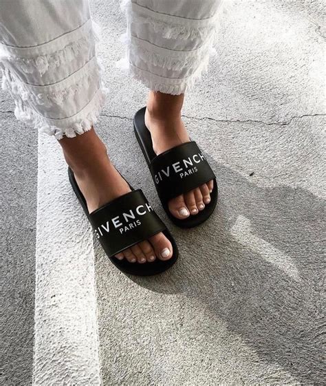 all white givenchy slides|Givenchy sandals size chart.